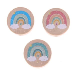 Motivperle Regenbogen Scheibe