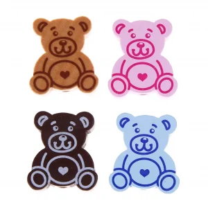 Motivperle Teddy — Kiki-Ena Bastelmaterial Naturholz