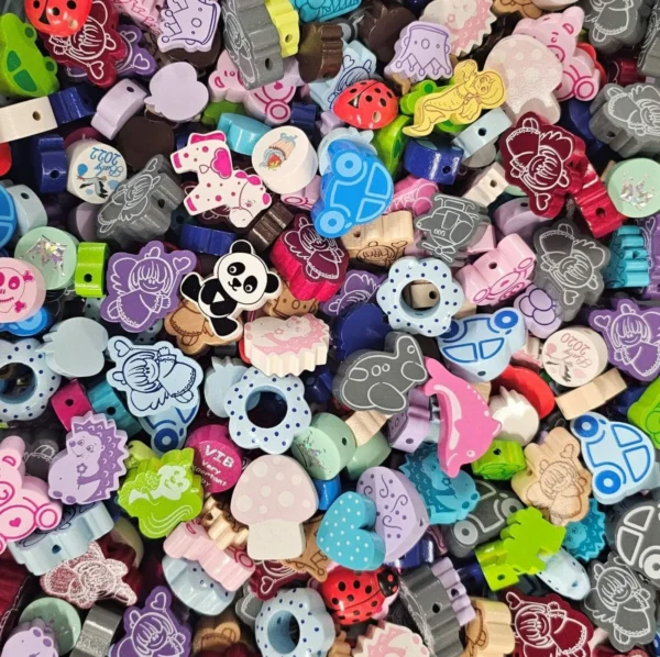 Motivperlen Mix - SALE 250g — Kiki-Ena Bastelmaterial Naturholz