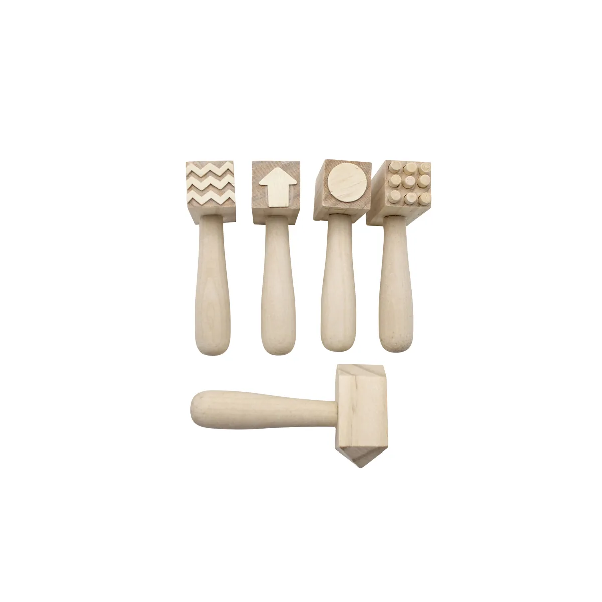 Musterhämmer Holz 5er Set — Eduplay padagogisches Spielzeug Kita