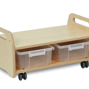 Niedriger Staffeleiständer/Aufbewahrungswagen (2 Stationen) — Millhouse Lernspielzeug Schule Niedriger Staffeleiständer/Aufbewahrungswagen (2 Stationen) — Millhouse Lernspielzeug Schule