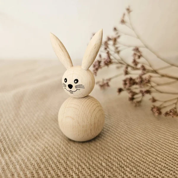 Osterhase aus Holz Bastelset — Kiki-Ena Bastelmaterial Naturholz