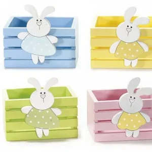 Osterkörbchen Hase — Kiki-Ena Bastelmaterial Naturholz