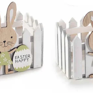 Osterkorb Hase weiß - 2 Stück — Kiki-Ena Bastelmaterial Naturholz Osterkorb Hase weiß - 2 Stück — Kiki-Ena Bastelmaterial Naturholz