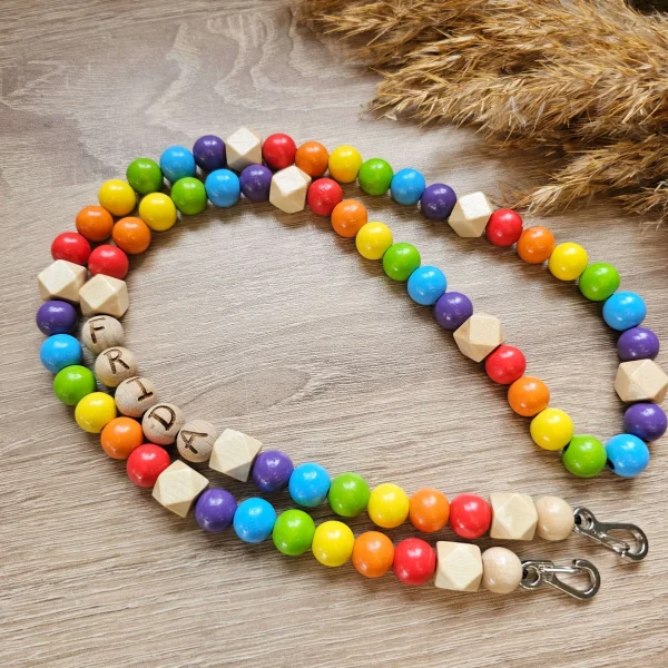 Personalisierte Handykette für Kinder "Regenbogen" Bastelset — Kiki-Ena Bastelmaterial Naturholz Personalisierte Handykette für Kinder "Regenbogen" Bastelset — Kiki-Ena Bastelmaterial Naturholz