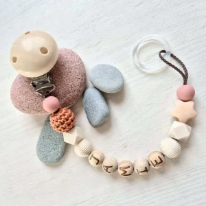 Personalisierte Schnullerkette „Boho Chic“ • Bastelset