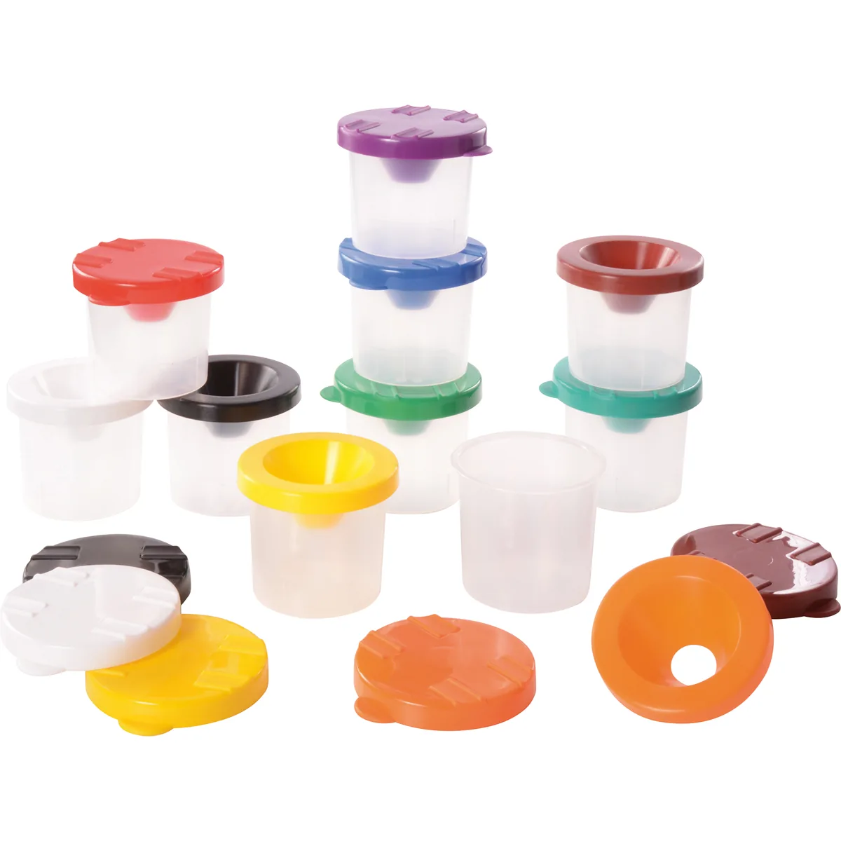 Pinselbecher 10er Set — Eduplay padagogisches Spielzeug Kita