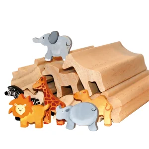 Profilholz Wildtiere 6er Set — Eduplay padagogisches Spielzeug Kita