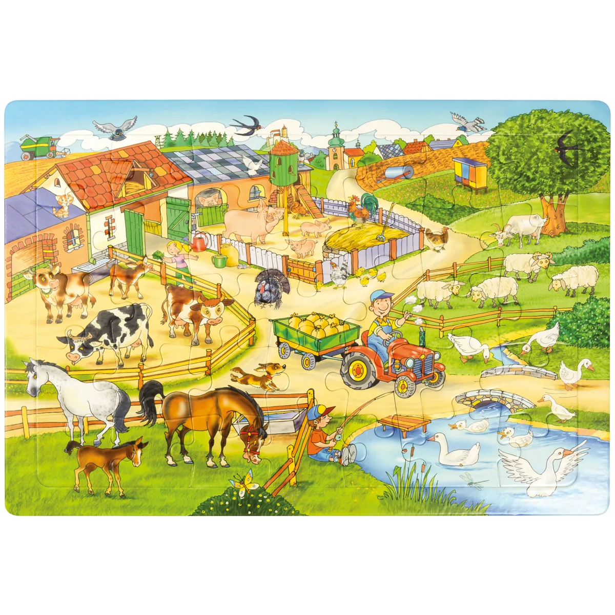 Puzzle Bauernhof — Eduplay padagogisches Spielzeug Kita