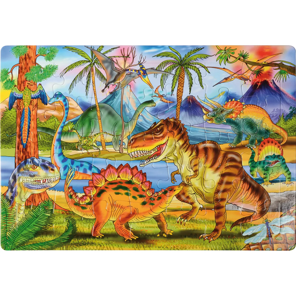 Puzzle Dinosaurier — Eduplay padagogisches Spielzeug Kita