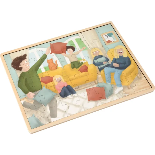 Puzzle Kissenschlacht Patchwork — Eduplay padagogisches Spielzeug Kita