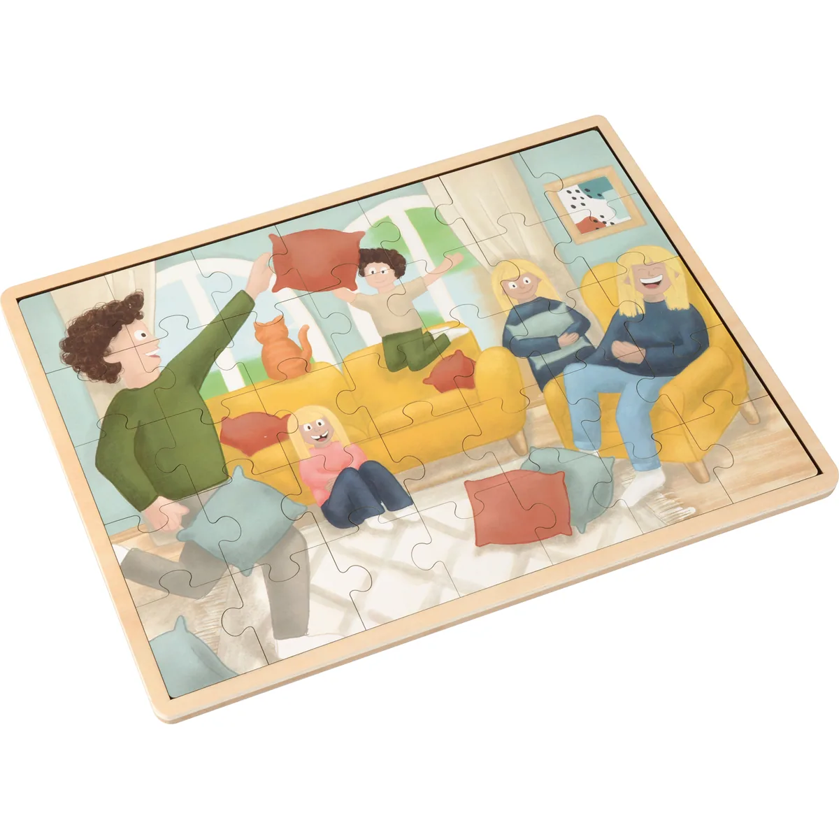 Puzzle Kissenschlacht Patchwork — Eduplay padagogisches Spielzeug Kita
