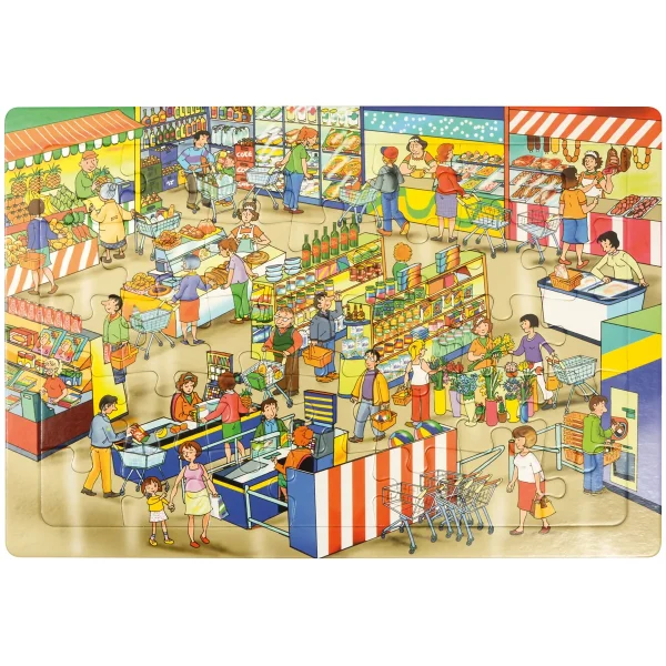 Puzzle Markt — Eduplay padagogisches Spielzeug Kita