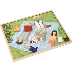 Puzzle Picknick Er und Er Familie — Eduplay padagogisches Spielzeug Kita