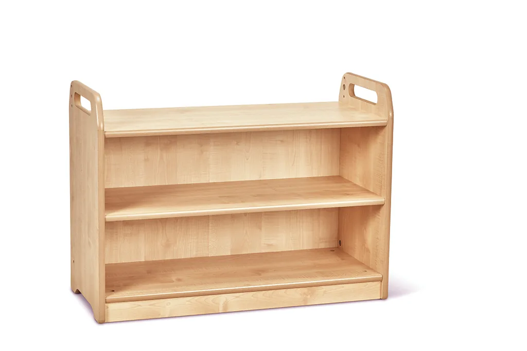 Regaleinheit mit Vitrine und verspiegelter Rückwand (leer) — Millhouse Lernspielzeug Schule