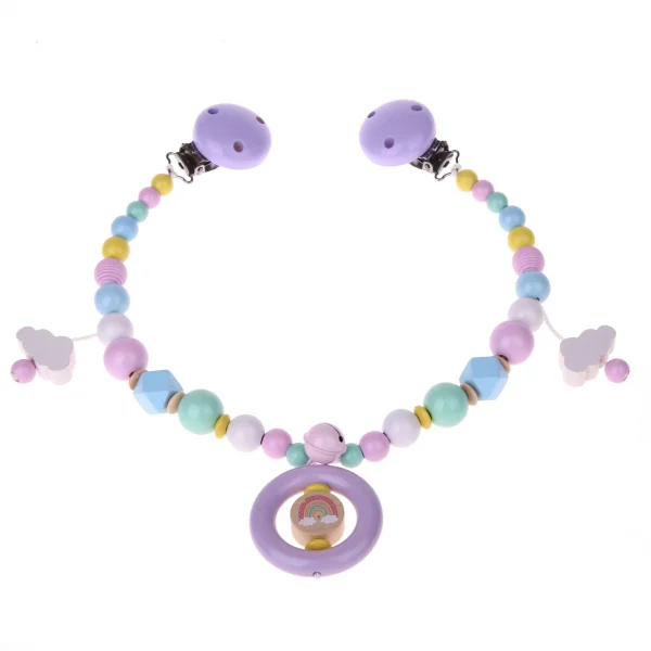 Regenbogen-Kinderwagenkette Bastelset rosa — Kiki-Ena Bastelmaterial Naturholz Regenbogen-Kinderwagenkette Bastelset rosa — Kiki-Ena Bastelmaterial Naturholz