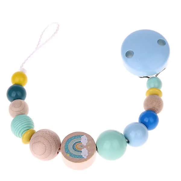Regenbogen-Schnullerkette Bastelset blau — Kiki-Ena Bastelmaterial Naturholz Regenbogen-Schnullerkette Bastelset blau — Kiki-Ena Bastelmaterial Naturholz