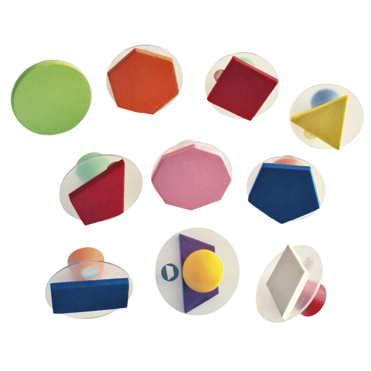 Riesenstempel Geo 10-tlg. — Eduplay padagogisches Spielzeug Kita