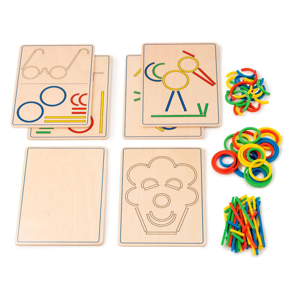 Rings and sticks — Eduplay padagogisches Spielzeug Kita