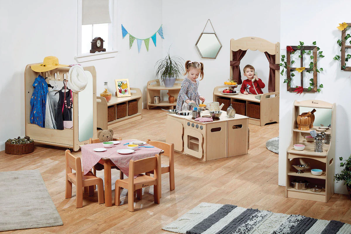 Rollenspiel-Zone für Kinder unter 3 Jahren PT151 — Millhouse Lernspielzeug Schule