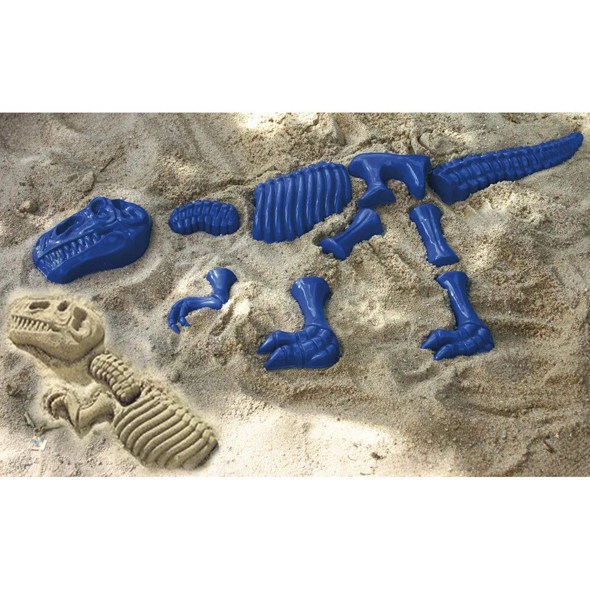 Sandformen Tyrannosaurus Rex blau — Eduplay padagogisches Spielzeug Kita