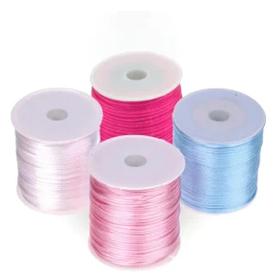 Satinband Ø 1mm  •  50 Meter Rolle — Kiki-Ena Bastelmaterial Naturholz