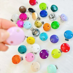 Schnullerclip mini / Holzclip Ø30mm — Kiki-Ena Bastelmaterial Naturholz