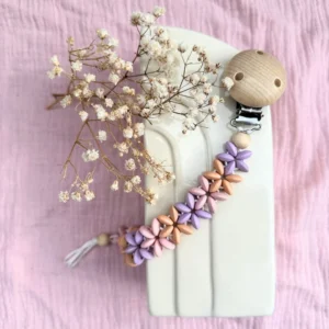 Schnullerkette „Blumenranke Pastell“ • Bastelset