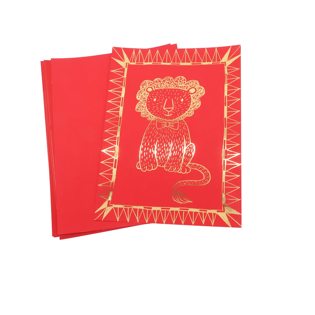 Scratch Art Bogen rot 10er Set — Eduplay padagogisches Spielzeug Kita