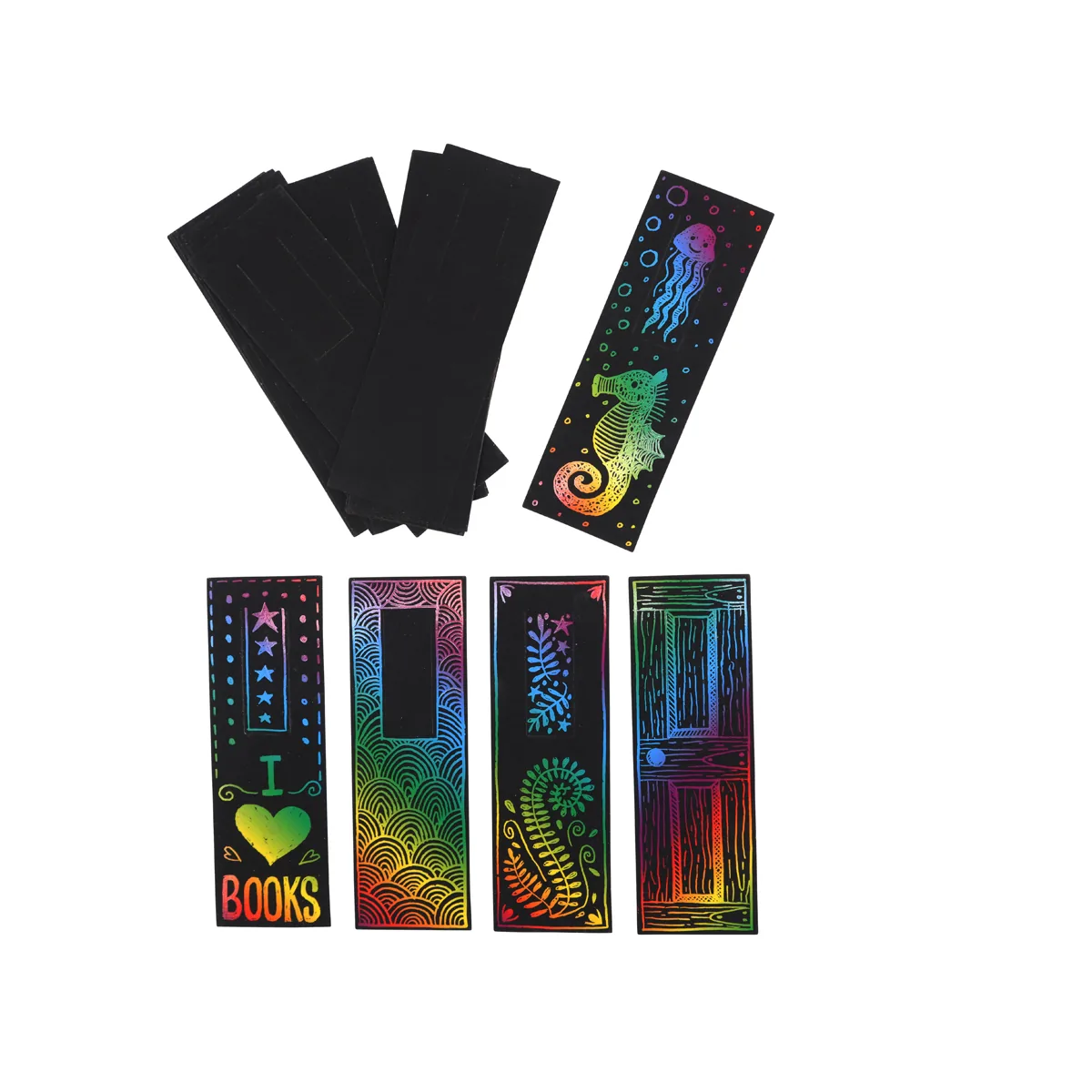 Scratch Art Lesezeichen 20er Set — Eduplay padagogisches Spielzeug Kita