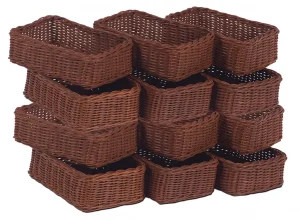 Set mit 12 kleinen Körben