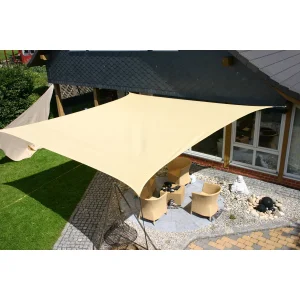 Sonnensegel 3,5 x 4,5 m beige