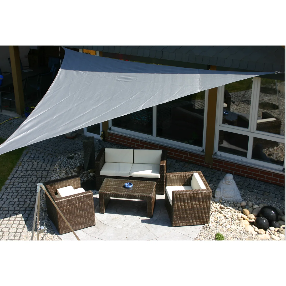 Sonnensegel 3,6 x 3,6 x 3,6 m grau — Eduplay padagogisches Spielzeug Kita Sonnensegel 3,6 x 3,6 x 3,6 m grau — Eduplay padagogisches Spielzeug Kita