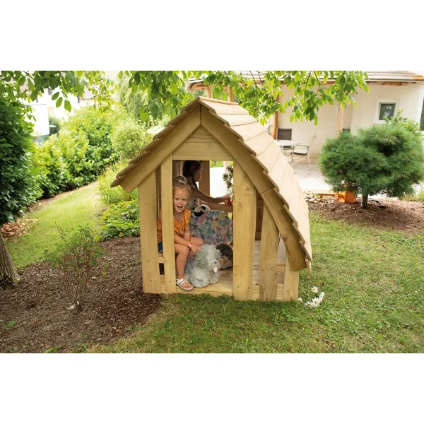 Spielhaus Waldhütte — Kiki-Ena Bastelmaterial Naturholz