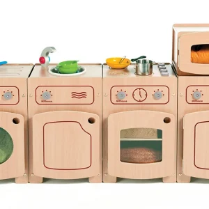 Stamford Küchenset (Mikrowelle, Spüle, Kühlschrank, Waschmaschine & Herd) — Millhouse Lernspielzeug Schule