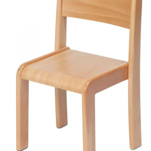 Stapelbarer Stuhl aus Buchenholz - 4er-Pack (Sitzhöhe 210 mm) — Millhouse Lernspielzeug Schule