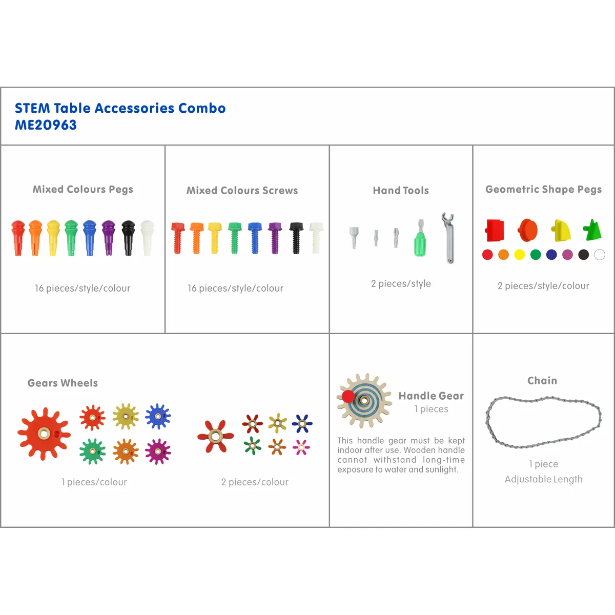 STEM Wand Zubehör-Set — Kiki-Ena Bastelmaterial Naturholz