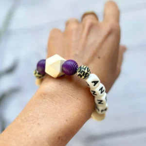 Stillarmband mit Holzperlen „Leo“ Bastelset