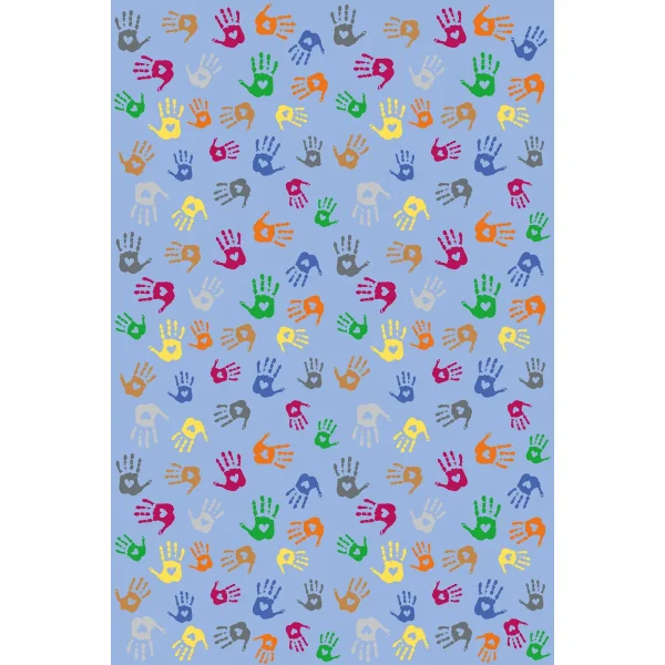 Teppich Hände rechteckig 300 x 200 cm — Eduplay padagogisches Spielzeug Kita