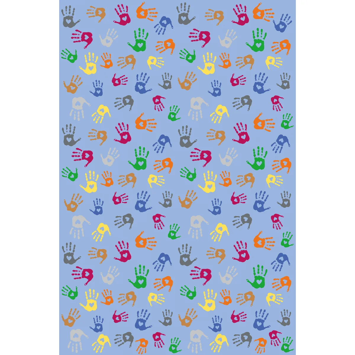 Teppich Hände rechteckig 300 x 200 cm — Eduplay padagogisches Spielzeug Kita