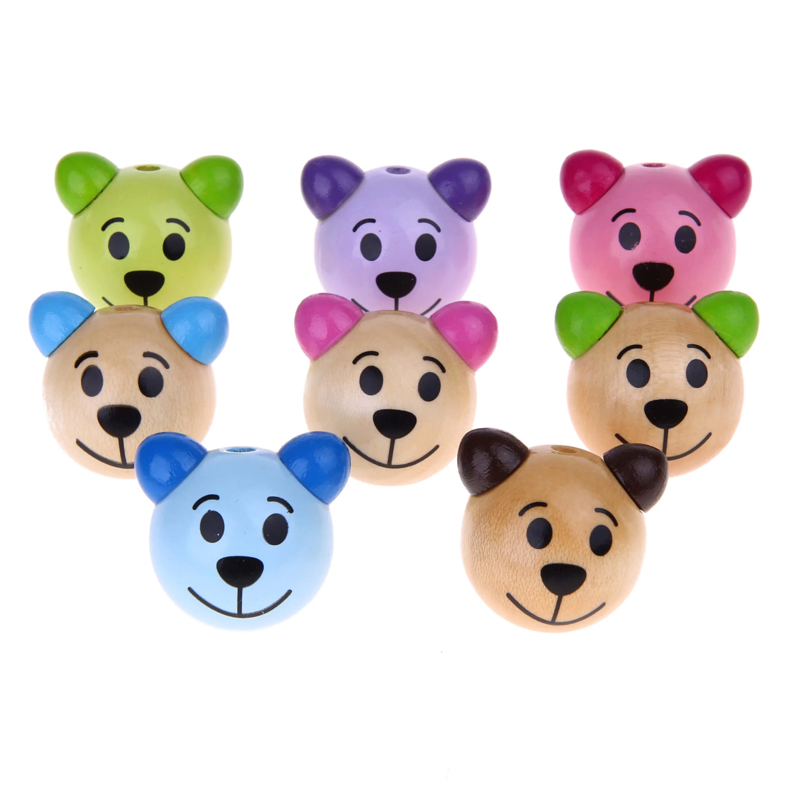 Tierkopf 3D Bärchen Bärenkopf 3 - SALE — Kiki-Ena Bastelmaterial Naturholz