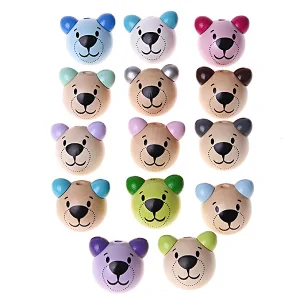 Tierkopf 3D Bärchen Bärenkopf - SALE — Kiki-Ena Bastelmaterial Naturholz