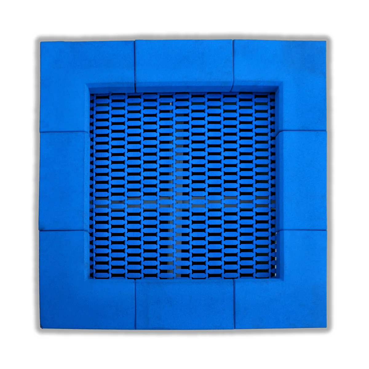 Trampolin 142 cm eckig Bodeneinbau — Eduplay padagogisches Spielzeug Kita