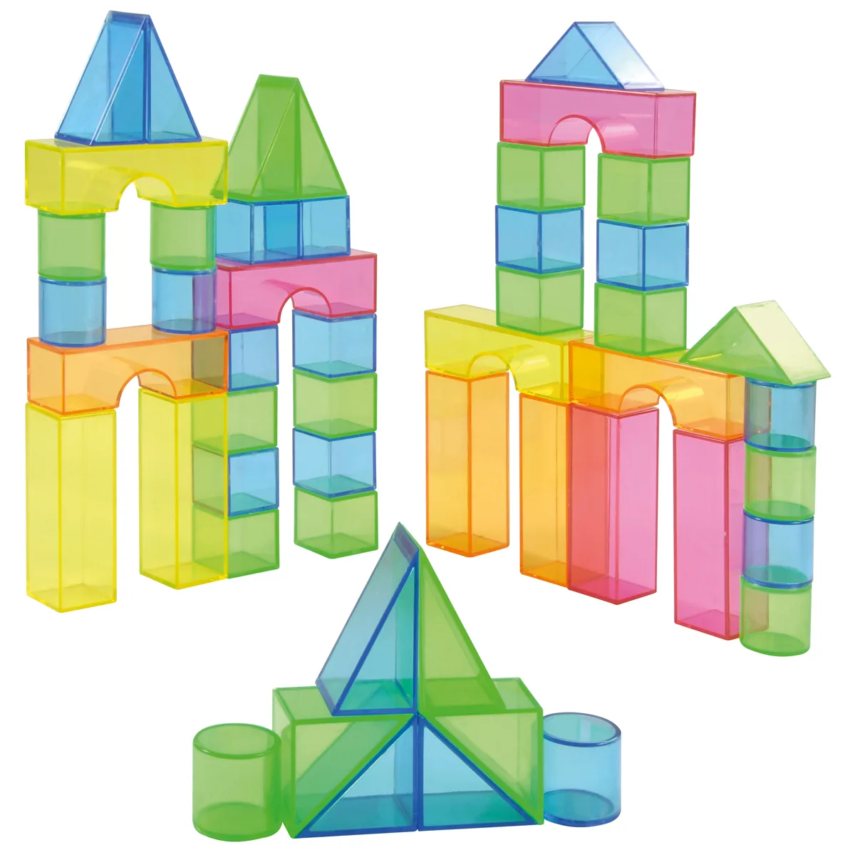 Transparentblocks 50 Teile — Eduplay padagogisches Spielzeug Kita