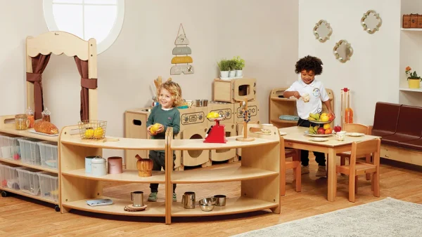 Transparente Aufbewahrungsboxen mit Vorhang-Set — Millhouse Lernspielzeug Schule