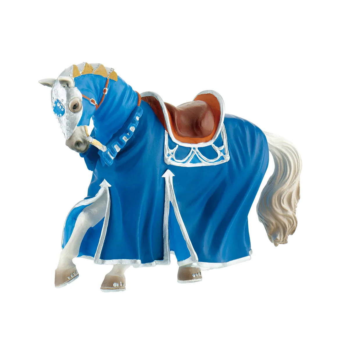 Turnierpferd blau Spielfigur — Eduplay padagogisches Spielzeug Kita