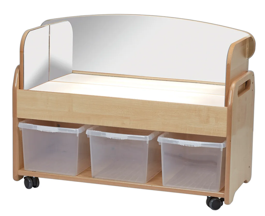 Unterschrankwagen mit Spiegelumrandung — Millhouse Lernspielzeug Schule