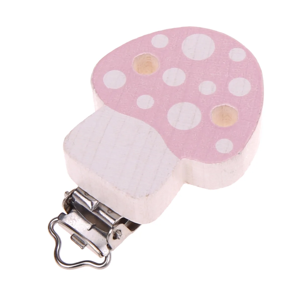 Pilzclip rosa — Kiki-Ena Bastelmaterial Naturholz