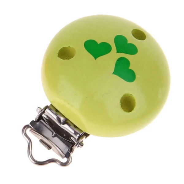Motivclip 3-Herzen lemon — Kiki-Ena Bastelmaterial Naturholz