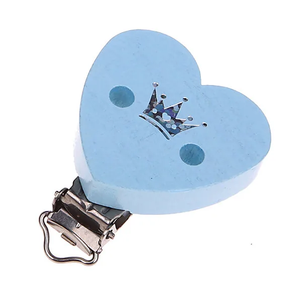 Herzclip Glitzerkrone babyblau — Kiki-Ena Bastelmaterial Naturholz Herzclip Glitzerkrone babyblau — Kiki-Ena Bastelmaterial Naturholz